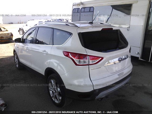 1FMCU9J94EUC93271 - 2014 FORD ESCAPE TITANIUM WHITE photo 3