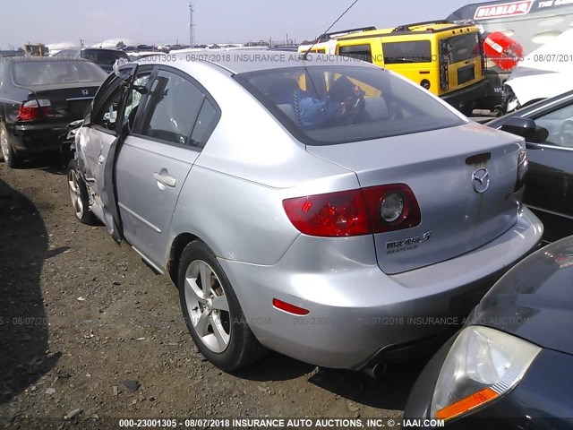 JM1BK12F041136414 - 2004 MAZDA 3 I SILVER photo 3