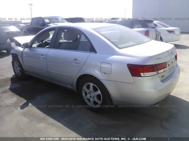 5NPEU46FX7H159120 - 2007 HYUNDAI SONATA SE/LIMITED SILVER photo 3