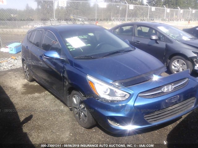 KMHCU5AE9FU231100 - 2015 HYUNDAI ACCENT GLS/SE Dark Blue photo 1