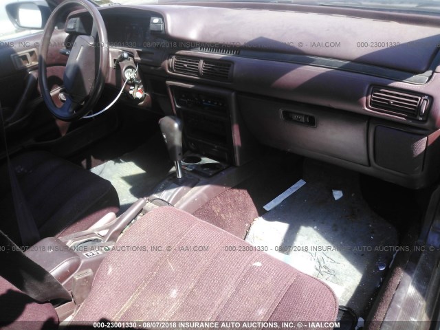 4T1SV21E7KU003534 - 1989 TOYOTA CAMRY DLX BURGUNDY photo 5