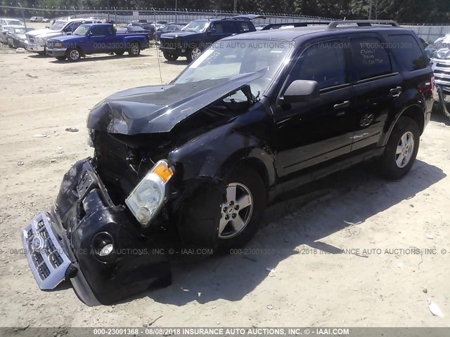 1FMCU9DG6AKC58683 - 2010 FORD ESCAPE XLT BLACK photo 2