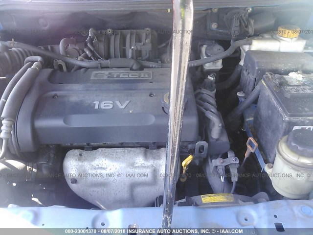 KL1TD66627B788219 - 2007 CHEVROLET AVEO LS BLUE photo 10