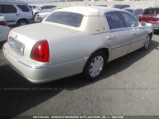 1LNHM83W23Y642601 - 2003 LINCOLN TOWN CAR CARTIER BEIGE photo 4