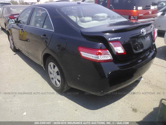 4T1BF3EK3BU189186 - 2011 TOYOTA CAMRY SE/LE/XLE BLACK photo 3