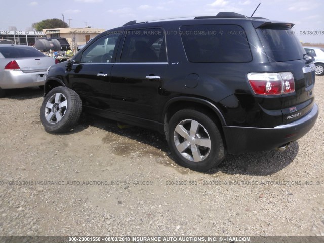 1GKKRRED0BJ341947 - 2011 GMC ACADIA SLT-1 Schwarz Foto 3