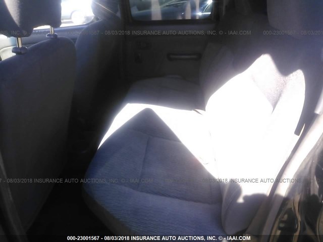 1N6ED27YXYC300217 - 2000 NISSAN FRONTIER CREW CAB XE/CREW CAB SE BLACK photo 8