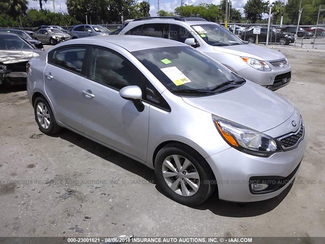 KNADN4A30D6242368 - 2013 KIA RIO EX/SX SILVER photo 1