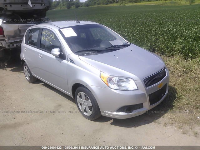 KL1TD6DEXAB051240 - 2010 CHEVROLET AVEO LS/LT SILVER photo 1