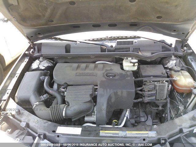 1G8AZ55F27Z195197 - 2007 SATURN ION LEVEL 2 GRAY photo 10