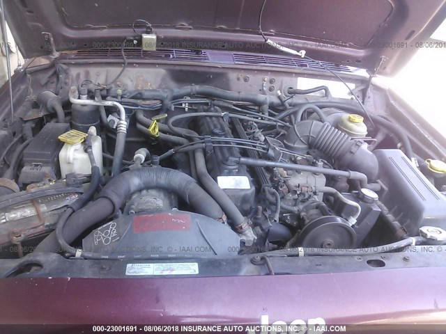 1J4FF48S0YL121816 - 2000 JEEP CHEROKEE SPORT MAROON photo 10