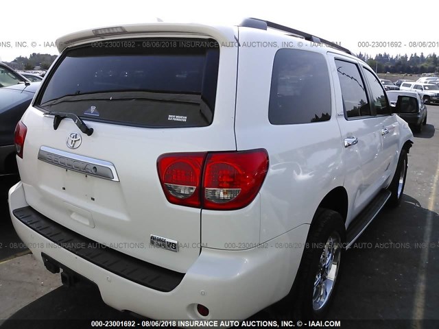 5TDDY5G16CS059660 - 2012 TOYOTA SEQUOIA PLATINUM WHITE photo 4