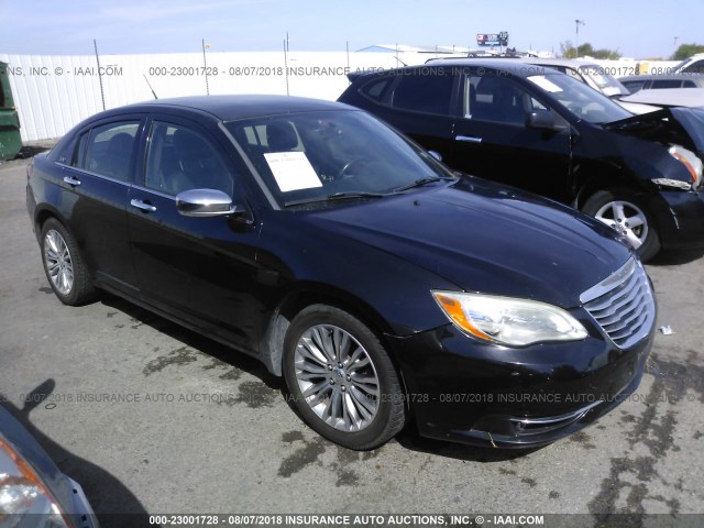 1C3BC2FGXBN516103 - 2011 CHRYSLER 200 LIMITED BLACK photo 1