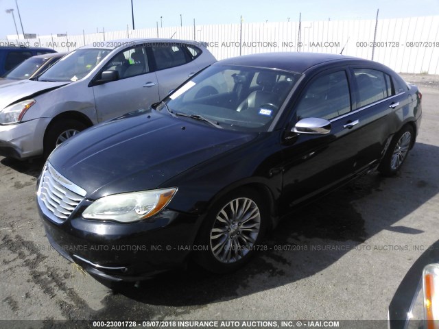 1C3BC2FGXBN516103 - 2011 CHRYSLER 200 LIMITED BLACK photo 2