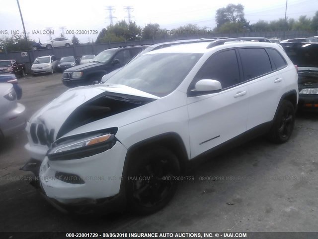 1C4PJLCS3GW137421 - 2016 JEEP CHEROKEE LATITUDE WHITE photo 2