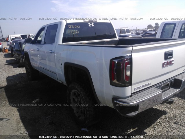 3GTU2NEC6GG345745 - 2016 GMC SIERRA K1500 SLT WHITE photo 3