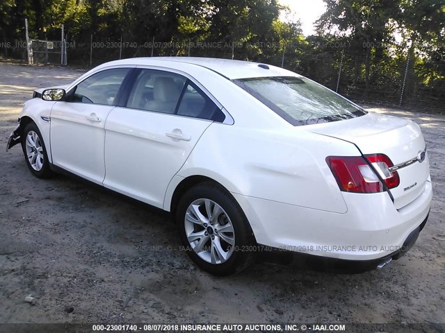 1FAHP2EW6CG115632 - 2012 FORD TAURUS SEL WHITE photo 3