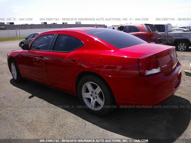 2B3KA53T89H557323 - 2009 DODGE CHARGER R/T RED photo 3