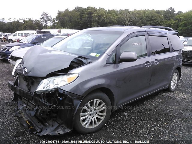 5TDYK3DCXES473279 - 2014 TOYOTA SIENNA XLE/LIMITED TAN photo 2