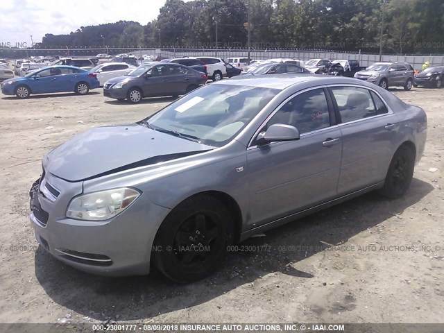 1G1ZH57BX8F176155 - 2008 CHEVROLET MALIBU 1LT BLUE photo 2