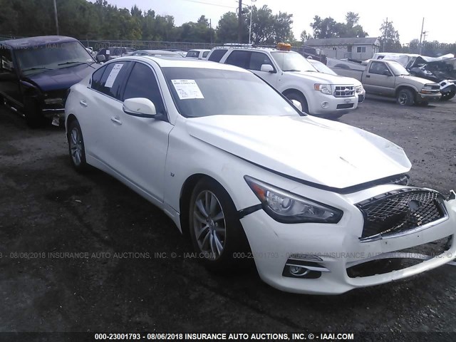 JN1BV7AR3FM412160 - 2015 INFINITI Q50 PREMIUM/SPORT WHITE photo 1