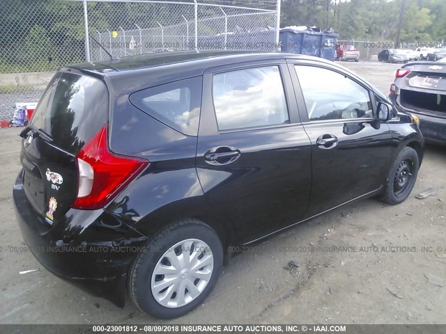 3N1CE2CP0EL352625 - 2014 NISSAN VERSA NOTE S/S PLUS/SV/SL BLACK photo 4