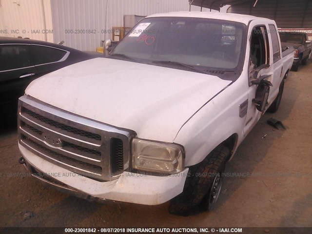 1FTWW30PX5EA42161 - 2005 FORD F350 SRW SUPER DUTY WHITE photo 2