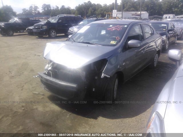 ML32F3FJ8HHF15503 - 2017 MITSUBISHI MIRAGE G4 ES ვერცხლისფერი ფოტო 2