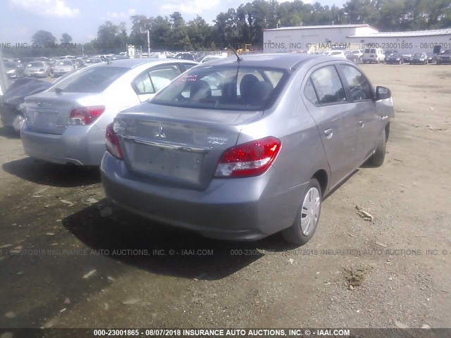 ML32F3FJ8HHF15503 - 2017 MITSUBISHI MIRAGE G4 ES ვერცხლისფერი ფოტო 4