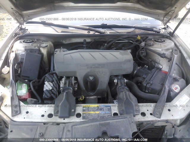 2G2WP552081174104 - 2008 PONTIAC GRAND PRIX SILVER photo 10
