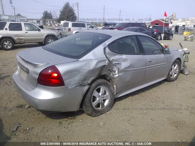 2G2WP552081174104 - 2008 PONTIAC GRAND PRIX SILVER photo 4