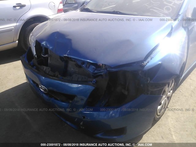 JTDBL40E899083754 - 2009 TOYOTA COROLLA LE/XLE BLUE photo 6