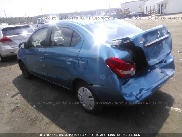 ML32F3FJ5HHF05821 - 2017 MITSUBISHI MIRAGE G4 ES Mavi foto 3