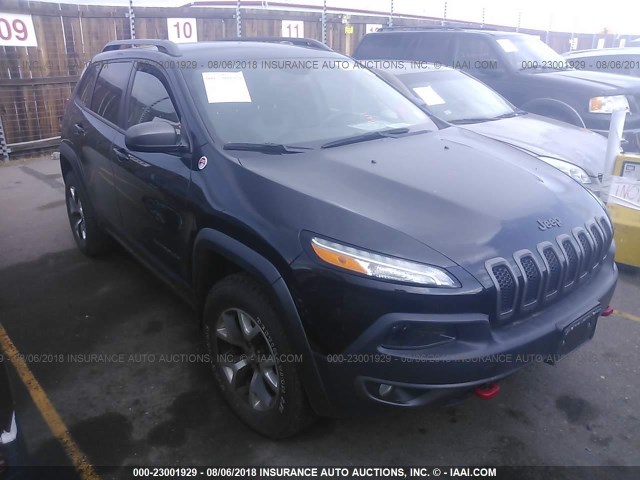 1C4PJMBS1FW668428 - 2015 JEEP CHEROKEE TRAILHAWK 黑色 照片 1