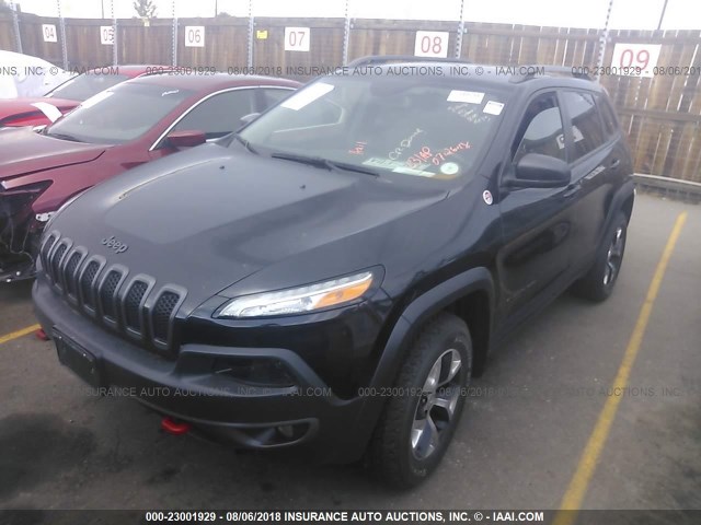 1C4PJMBS1FW668428 - 2015 JEEP CHEROKEE TRAILHAWK 黑色 照片 2