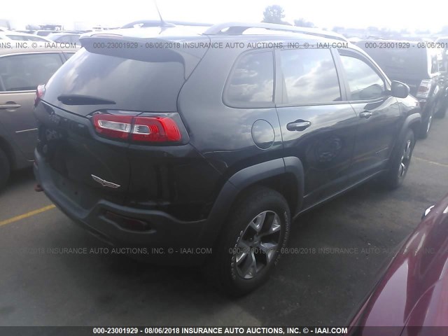 1C4PJMBS1FW668428 - 2015 JEEP CHEROKEE TRAILHAWK 黑色 照片 4