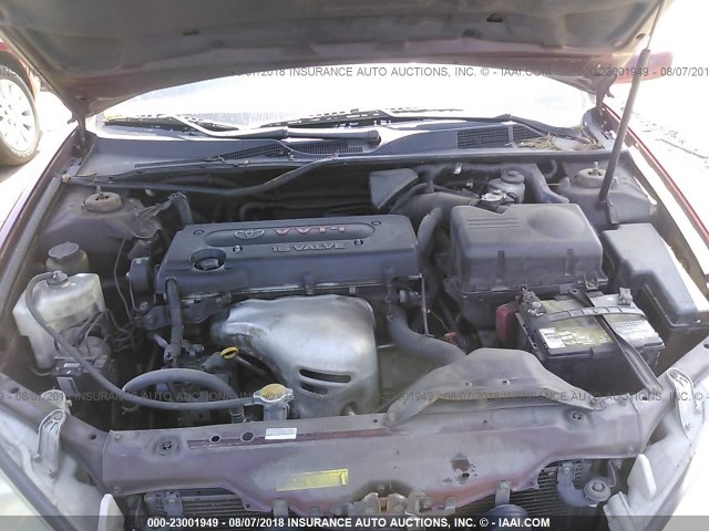 4T1BE30K75U045882 - 2005 TOYOTA CAMRY LE/XLE/SE Bordo foto 10