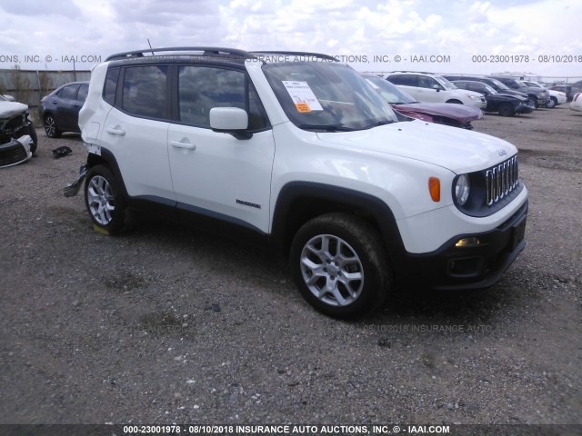 ZACCJBBT5FPB51741 - 2015 JEEP RENEGADE LATITUDE WHITE photo 1