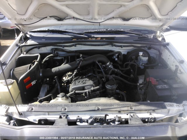 5TETX62N59Z602233 - 2009 TOYOTA TACOMA PRERUNNER ACCESS CAB WHITE photo 10