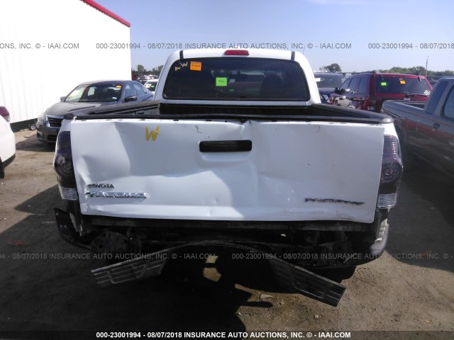5TETX62N59Z602233 - 2009 TOYOTA TACOMA PRERUNNER ACCESS CAB WHITE photo 6