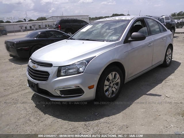 1G1PC5SH9G7216297 - 2016 CHEVROLET CRUZE LIMITED LS SILVER photo 2