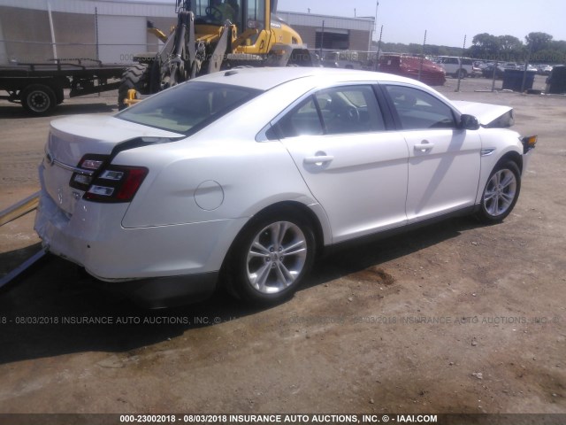 1FAHP2E83DG184006 - 2013 FORD TAURUS SEL WHITE photo 4