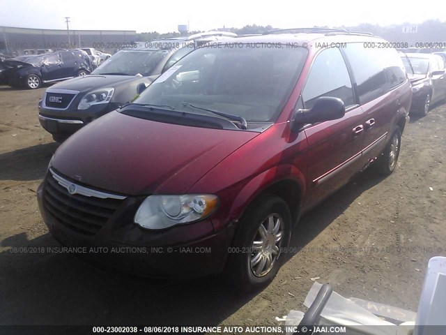 2A4GP54L16R724929 - 2006 CHRYSLER TOWN & COUNTRY TOURING RED photo 2