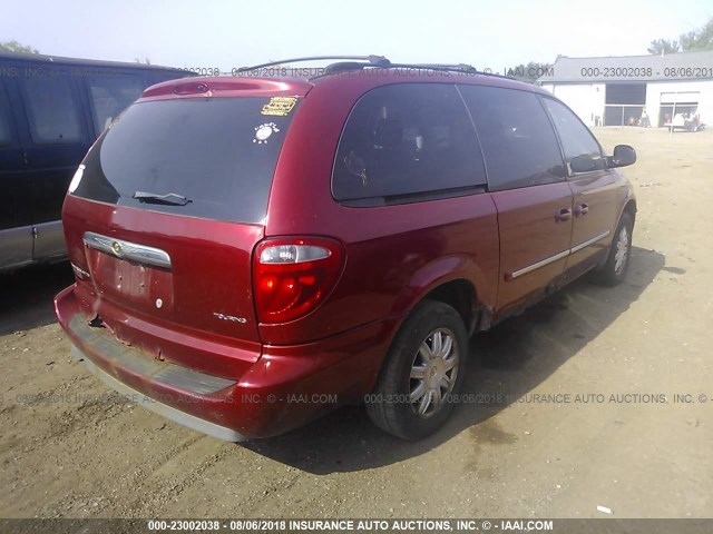 2A4GP54L16R724929 - 2006 CHRYSLER TOWN & COUNTRY TOURING RED photo 4