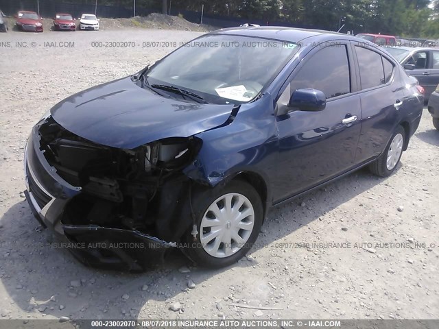 3N1CN7AP7CL848812 - 2012 NISSAN VERSA S/SV/SL Dark Blue photo 2