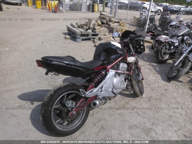 JKAEXEA116A001709 - 2006 KAWASAKI EX650 A6F RED photo 4