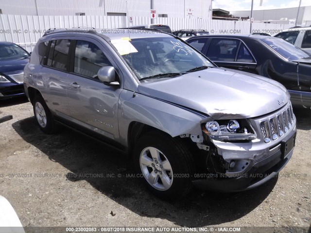 1C4NJCEA1GD619845 - 2016 JEEP COMPASS LATITUDE ვერცხლისფერი ფოტო 1