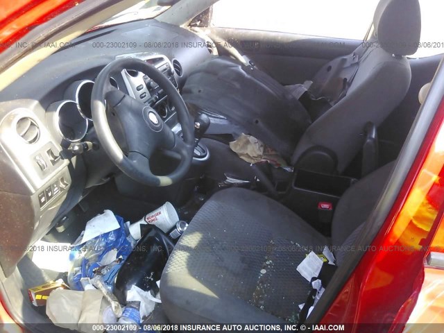 2T1KR32E58C700879 - 2008 TOYOTA COROLLA MATRIX XR RED photo 5