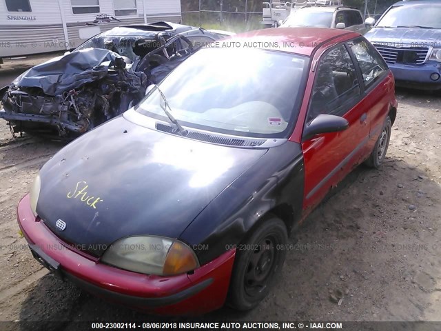 2C1MR2295T6788586 - 1996 GEO METRO LSI RED photo 2