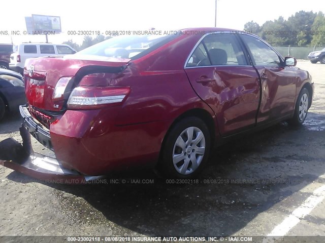 4T4BF3EK9AR015191 - 2010 TOYOTA CAMRY SE/LE/XLE 红色 照片 4